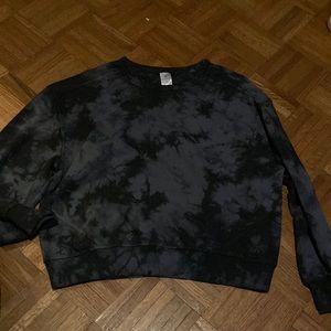 Black and Grey Tie Die Sweatshirt